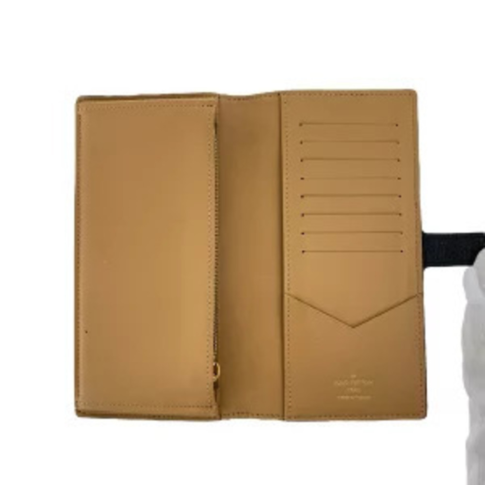 LOUIS VUITTON Vertical Wallet Black Leather Long - Picture 7 of 7